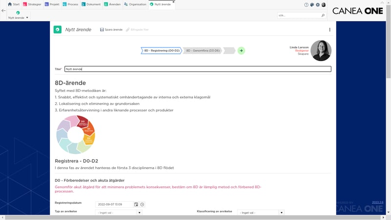 Workflow rapportera enkelt