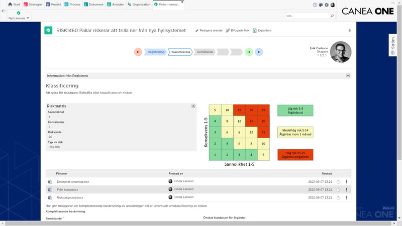 Workflow koppla dokument