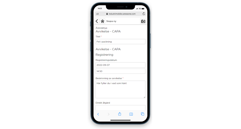 Ärendehantering i mobilen